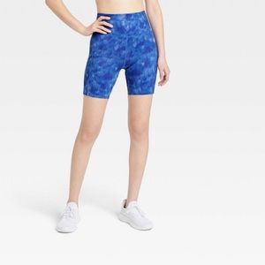 All In Motion Blue Sculpt Bike Shorts 7” Women’s XS